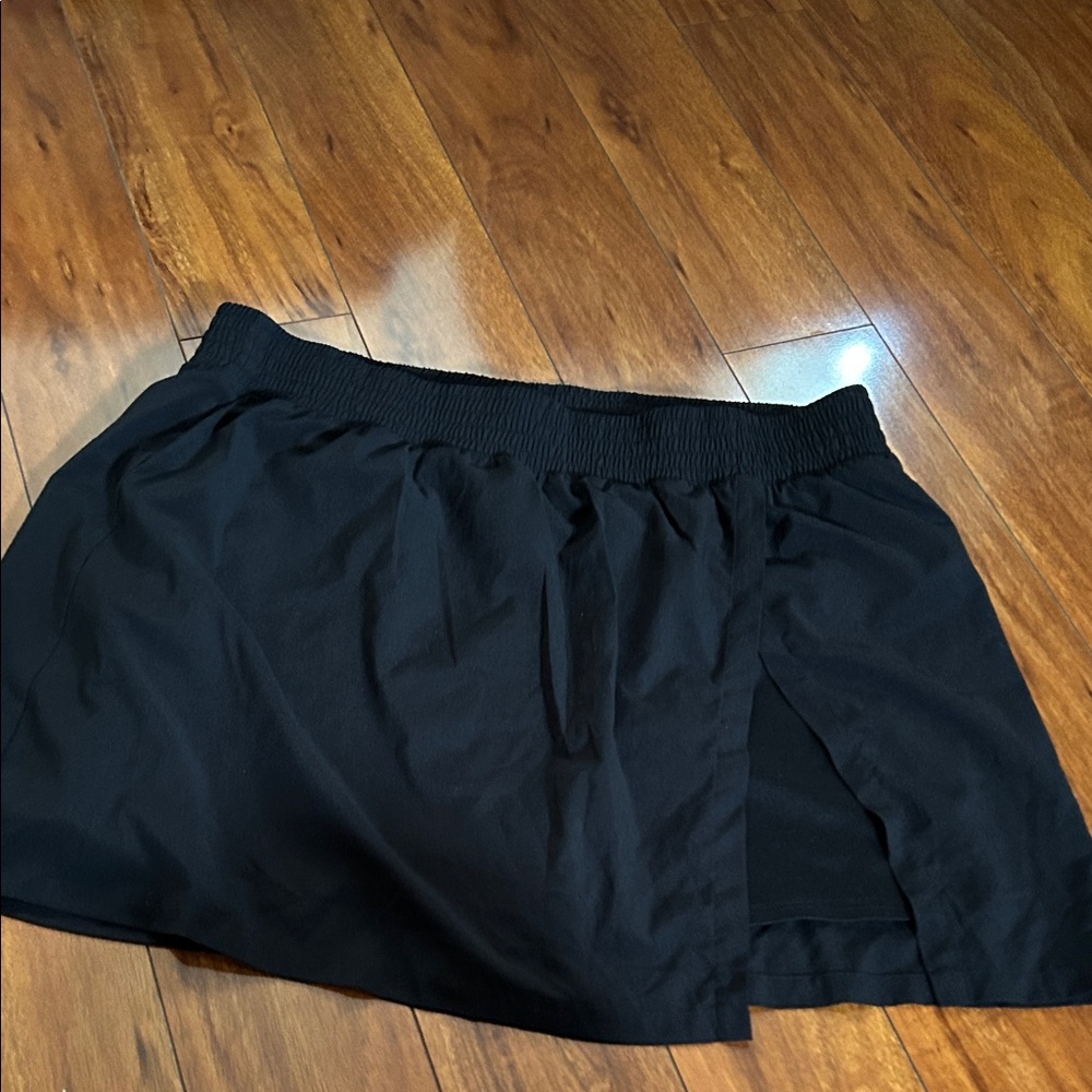 Black Skirt with Elastic Waistband 2X